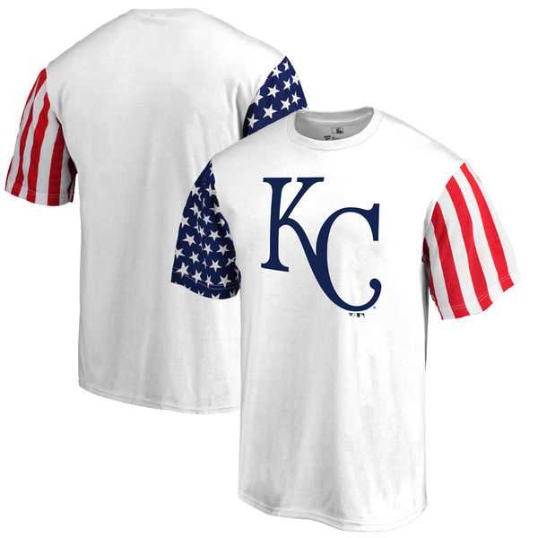 Men's Kansas City Royals Fanatics Branded Stars & Stripes T-Shirt White FengYun,We sell and wholesale Men's Kansas City Royals Fanatics Branded Stars & Stripes T-Shirt White FengYun on line form chian!